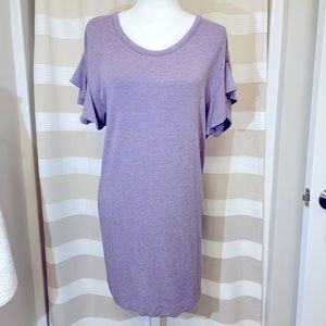 Loft Light Purple T-Shirt Dress